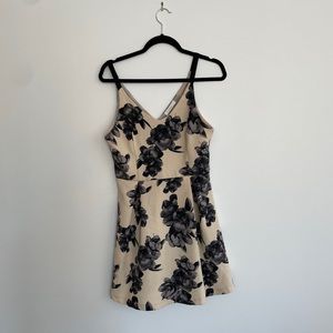 Lush Patterned Fit & Flare Dress